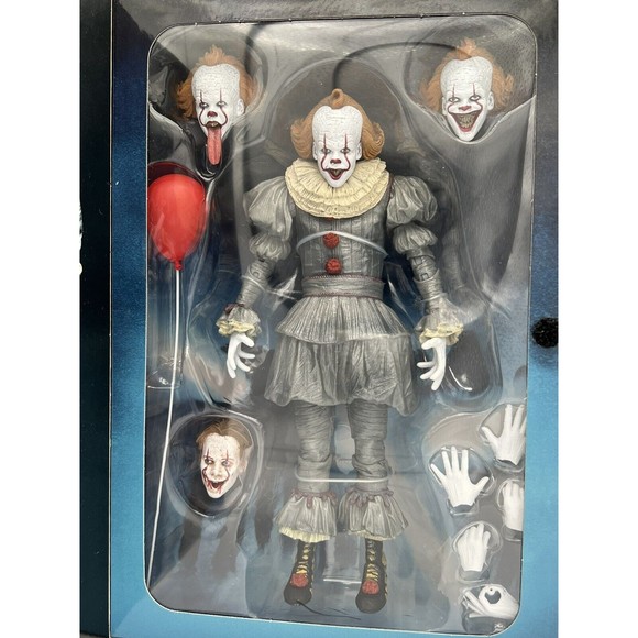 NECA IT 2017 Ultimate Bloody Pennywise & IT Chapter 2 Ultimate Pennywise Figures - Picture 5 of 16